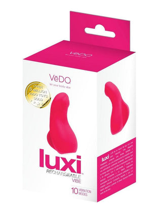 Vedo Luxi Silicone Rechargeable Clitoral Finger Vibrator - Pink