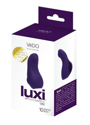 Vedo Luxi Silicone Rechargeable Clitoral Finger Vibrator - Purple