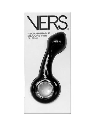 Vers G-Spot Rechargeable Silicone Vibrator - Black