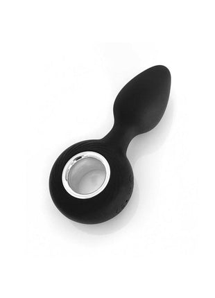 Vers Plug Vibrating Rechargeable Silicone Anal Plug - Black