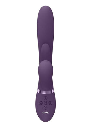 Vive Ena Rechargeable Silicone Triple Motor Thrusting G-Spot with Flapper and Air Wave Clit Stimulation Vibrator