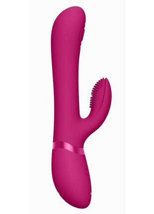 Vive Etsu Rechargeable Silicone Pulse Wave G-Spot Rabbit and Clitroal Stimulator