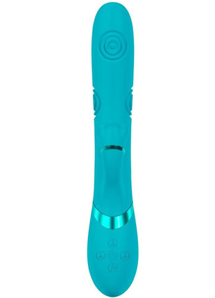 Vive Fiore Silicone Rechargeable Triple Motor G-Spot Air Wave Vibrating and Tapping Flared Clit Stimulator