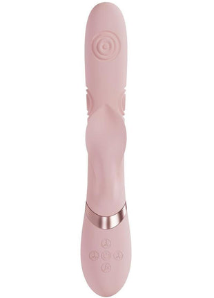 Vive Fronda Rechargeable Silicone Triple Motor G-Spot Vibrating and Tapping Leaf Clit Stimulator
