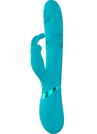 Vive Mimi 10 Function Silicone Rechargeable Triple Motor G-Spot Vibrating and Tapping Rabbit
