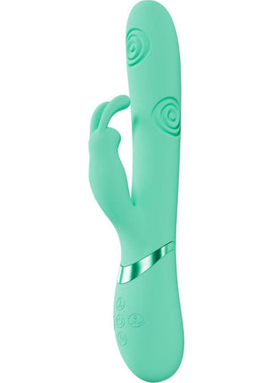 Vive Mimi 10 Function Silicone Rechargeable Triple Motor G-Spot Vibrating and Tapping Rabbit