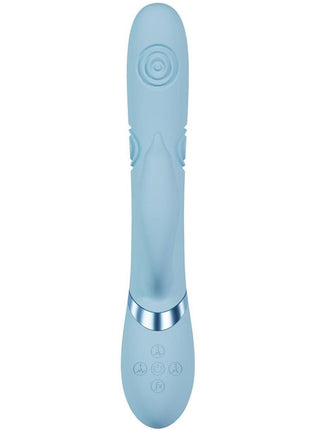 Vive Pallina Rechargeable Silicone Triple Motor G-Spot Vibrating and Tapping Beads Clit Stimulator