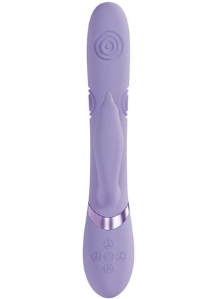 Vive Pallina Rechargeable Silicone Triple Motor G-Spot Vibrating and Tapping Beads Clit Stimulator