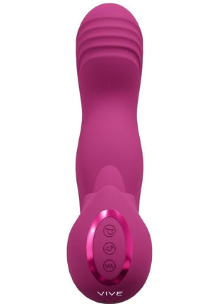 Vive Riko Rechargeable Silicone Triple Motor G-Spot Finger Motion Vibrator