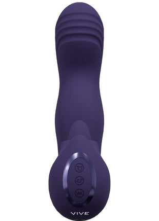 Vive Riko Rechargeable Silicone Triple Motor G-Spot Finger Motion Vibrator