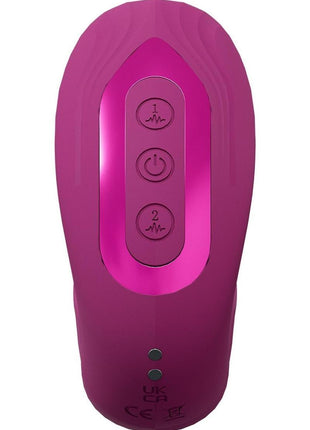 Vive Yuna Rechargeable Silicone Triple Motor Air Wave Vibrator with G-Spot Flapping Stimulation Vibrator
