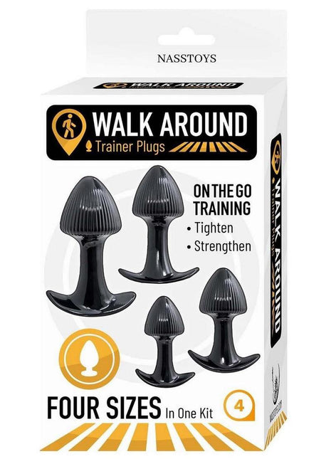 Walk Around Trainer Plugs - Black - 4 Pack