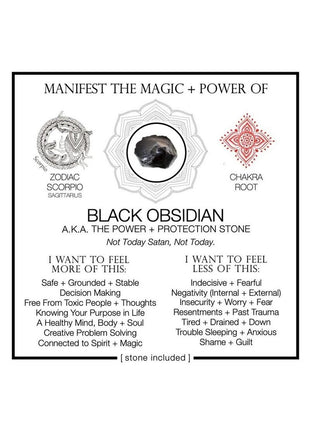 Warm Human Black Obsidian