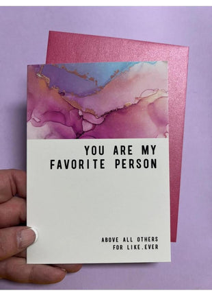 Warm Human Favorite Person Greeting Card