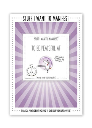 Warm Human Manifest Greeting Card - Peaceful AF