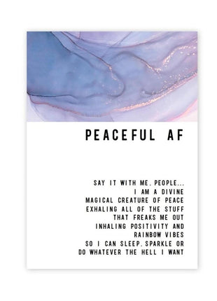 Warm Human Peaceful AF Greeting Card