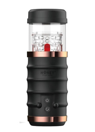 Warrior Auto Thrusting Stroker Automatic Male Masturbator - Black