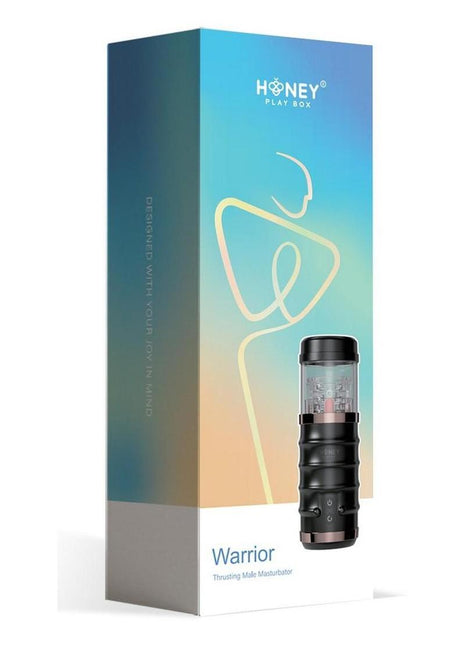 Warrior Auto Thrusting Stroker Automatic Male Masturbator - Black