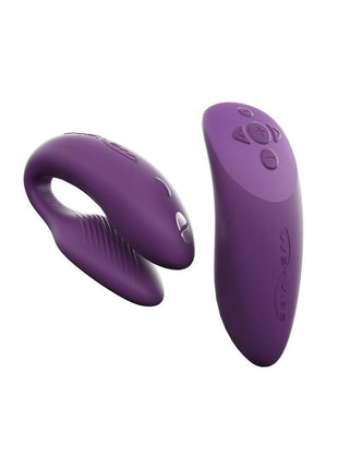 We-Vibe Chorus Rechargeable Couples Vibrator with Squeeze Remote Control - Purple