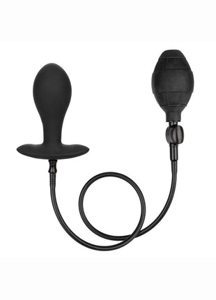 Weighted Silicone Inflatable Plug - Black - Large