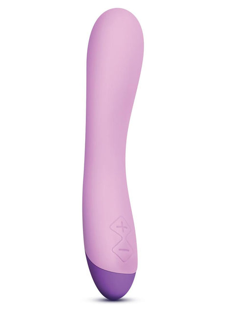 Wellness G Curve Rechargeable Silicone G-Spot Vibrator - Pink/Purple