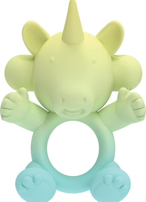 Wet Dreams Uni Horn Rechargeable Silicone Cock Ring - Multicolor