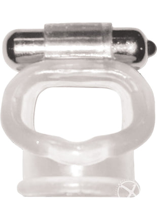 Wet Dreams Vibrating Super Stud Sling Silicone Cock Ring Waterproof - Clear