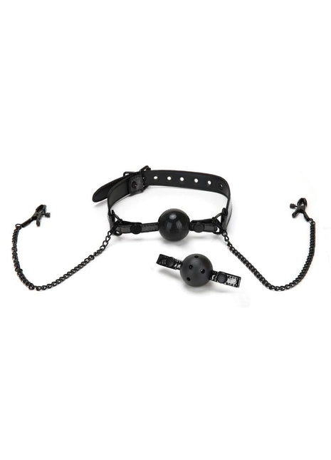 WhipSmart Diamond Gag/Nipple Clips - Black
