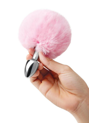 WhipSmart Fluffy Bunny Metal Plug with Tail