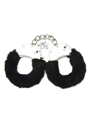 WhipSmart Furry Cuffs with Eye Mask - Black