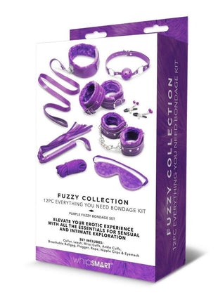 WhipSmart Fuzzy Collection Bondage Kit - Purple