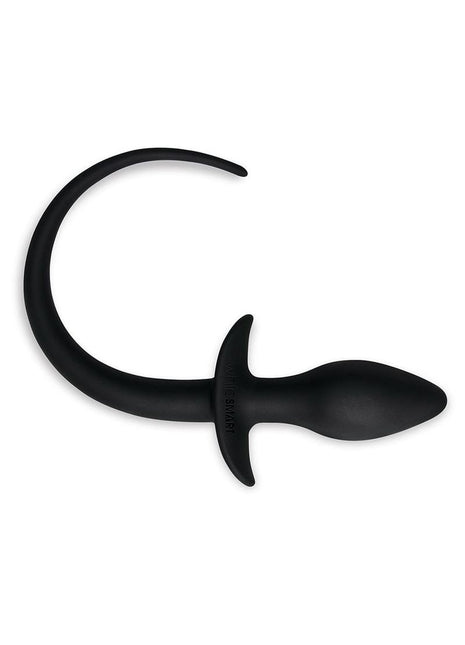 WhipSmart Play Tails Silicone Doggy Tail - Black - 3in