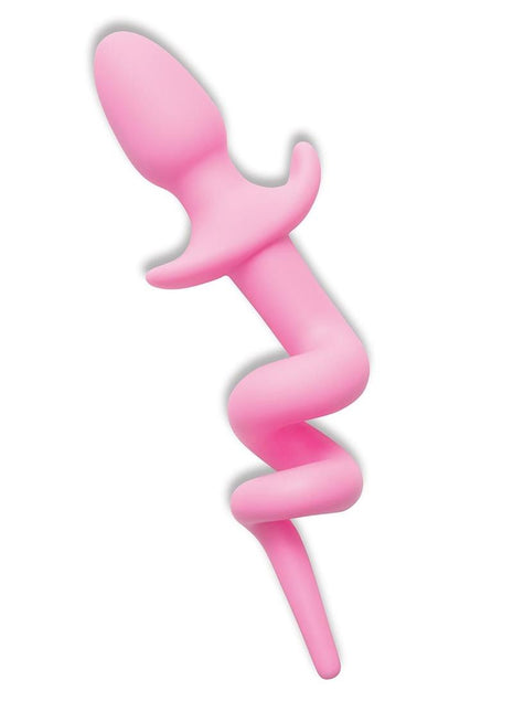 WhipSmart Play Tails Silicone Piggy Tail - Pink - 3in