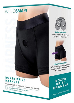 WhipSmart Soft Packing Boxer Brief - Black - XLarge
