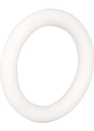 White Rubber Cock Ring - White - Small
