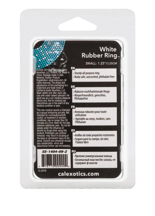 White Rubber Cock Ring