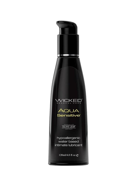 Wicked Aqua Water Based Sensitive Hypoallergenic Lubricant - 4oz