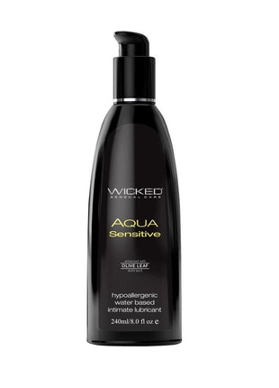 Wicked Aqua Water Based Sensitive Hypoallergenic Lubricant - 8oz