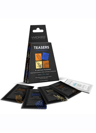 Wicked Teasers Coffee House Lubricant Packettes (8 Pack) - Assorted Flavors