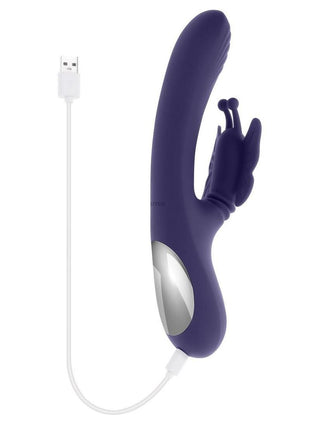 Wings Of Frenzy Rechargeable Silicone Multi Vibrator with Clitoral Stimulator