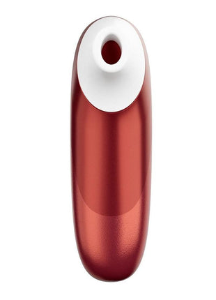 Womanizer Pleasure Air Pro Rechargeable Silicone Air Pulse Clitoral Vibrator - Bordeaux/Red