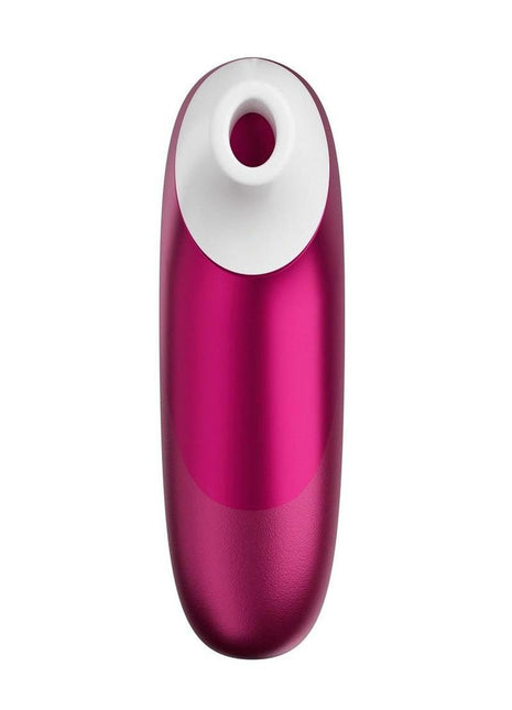 Womanizer Pleasure Air Pro Rechargeable Silicone Air Pulse Clitoral Vibrator - Vibrant - Pink