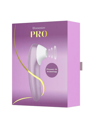 Womanizer Pro Rechargeable Silicone Air Pulse Clitoral Vibrator - Lavender/Purple/White