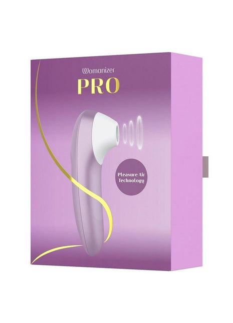 Womanizer Pro Rechargeable Silicone Air Pulse Clitoral Vibrator - Lavender/Purple/White