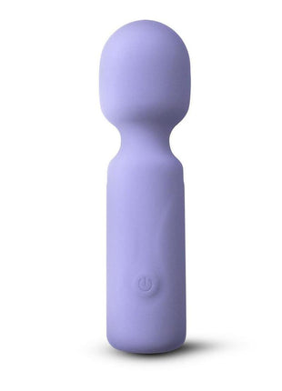 X and O's Adore Rechargeable Silicone Mini Vibrating Wand - Blue
