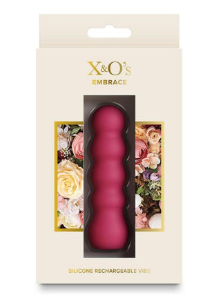 X and O's Embrace Rechargeable Silicone Compact Vibrator - Pink