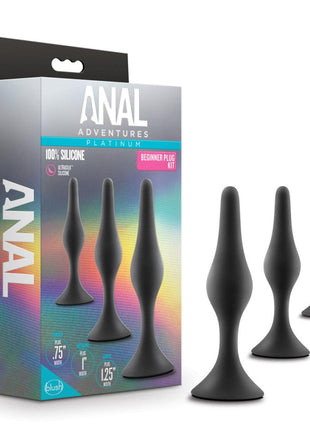 Anal Adventures Silicone Beginner Plug Kit