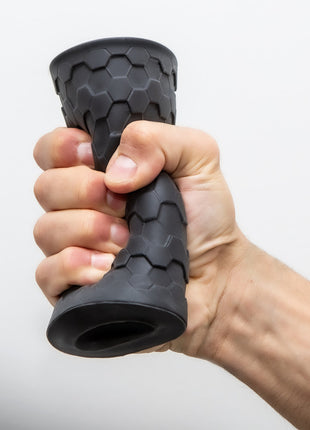 M Elite Platinum Hekx Silicone Dual End Masturbator