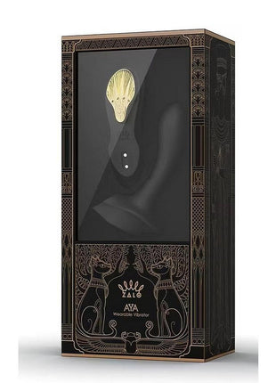 Zalo Aya Rechargeable Silicone Wearable Vibrator - Black/Gold