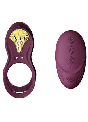 Zalo Bayek Rechargeable Silicone App Compatible Vibrating Couples Ring